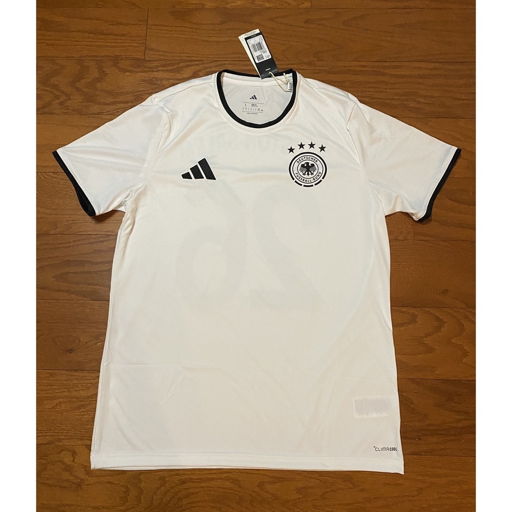 Adidas Germany‎ Deutscher Fussball-Bund Soccer Jersey Men's Large New! NWT
